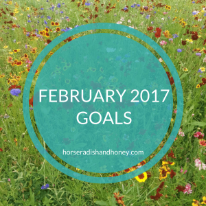 February 2017 Goals | Horseradish & Honey